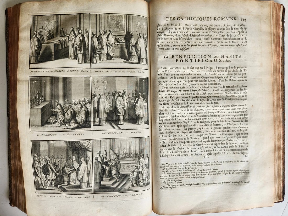 1723 HISTOIRE des CEREMONIES et COUTUMES de PEUPLES DU MONDE vol I antique FOLIO - 9