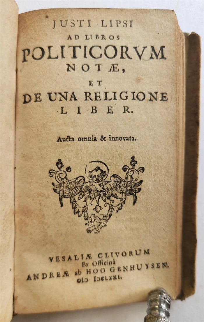 1671 LIPSIUS Politicorum Sive Civilis Doctrinae antique VELLUM BINDING - 6