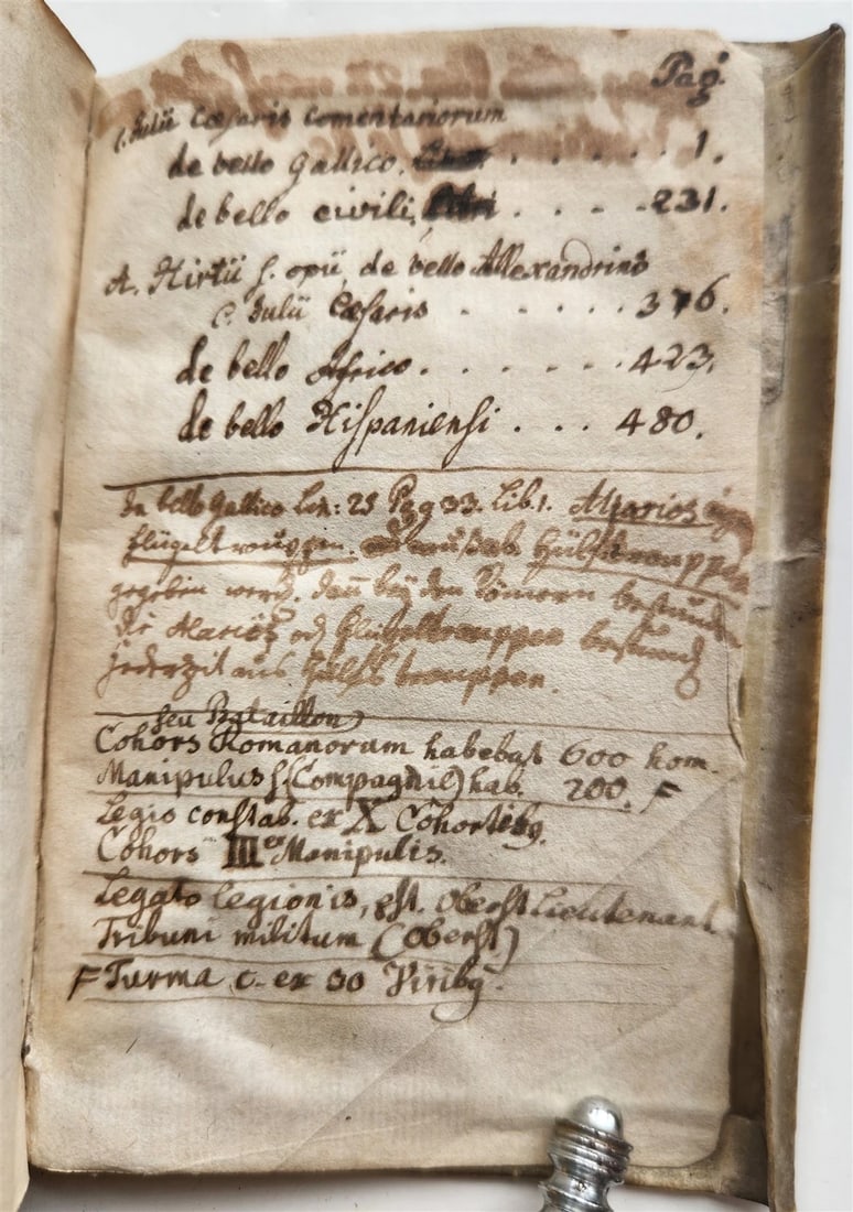 1558 JULIUS CAESAR Rerum ab se gestarum commentarii ILLUSTRATED antique VELLUM - 14