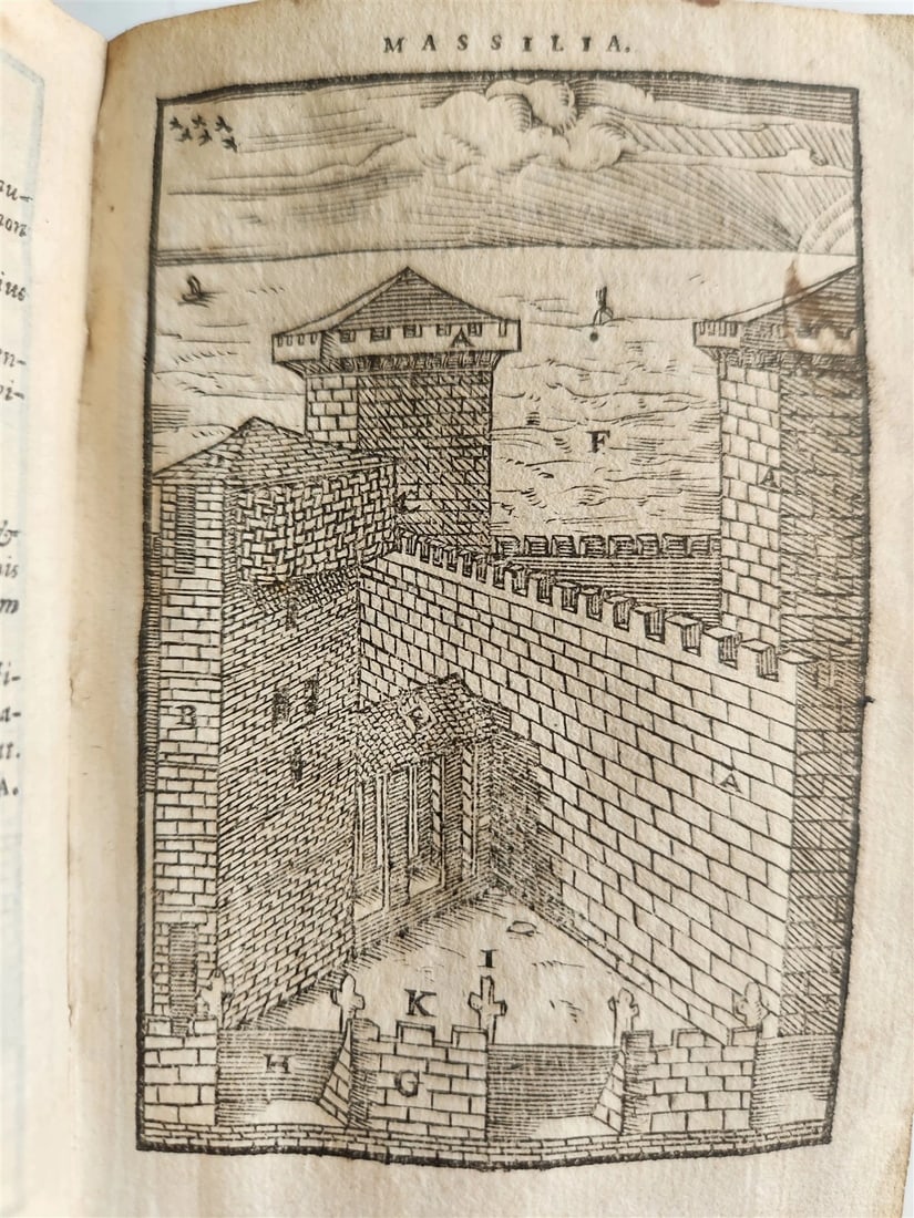 1558 JULIUS CAESAR Rerum ab se gestarum commentarii ILLUSTRATED antique VELLUM - 5