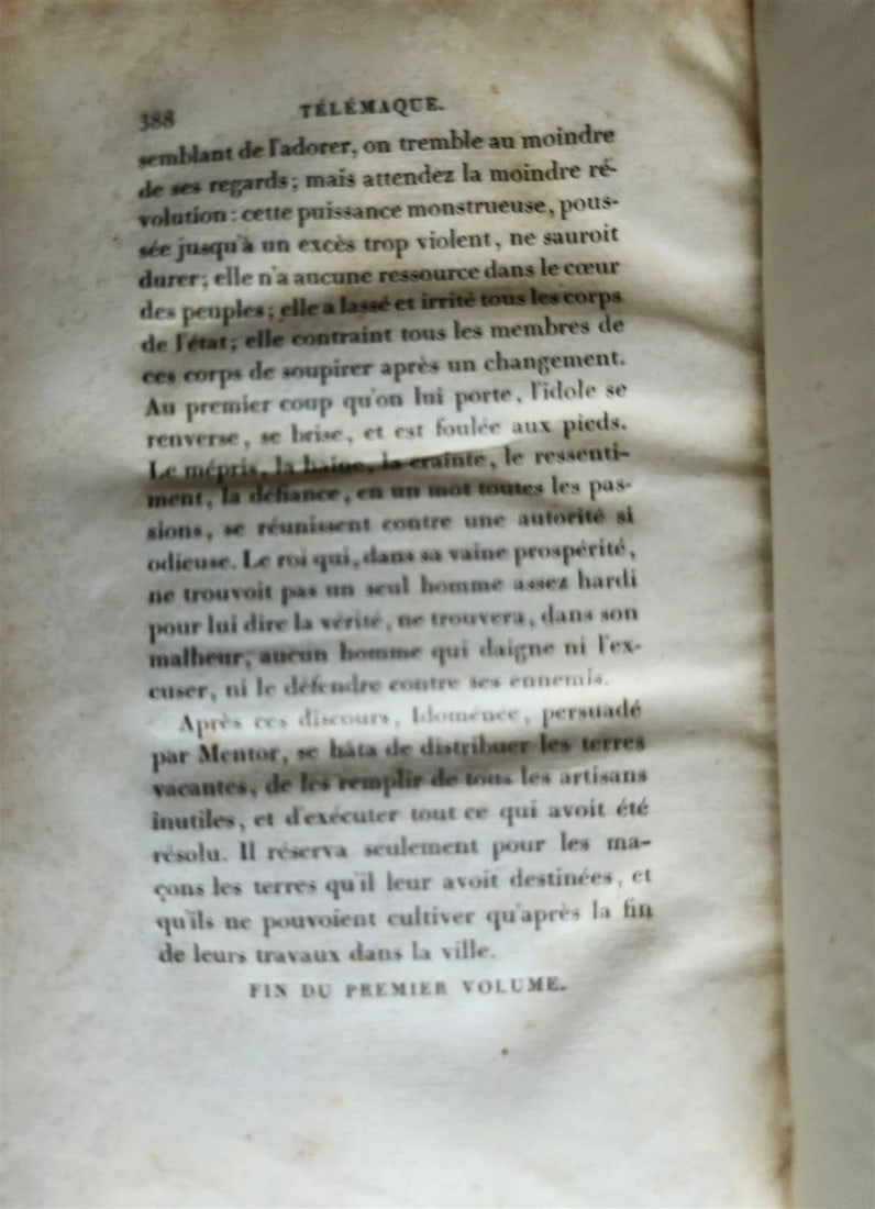 1814 LES AVENTURES de TELEMAQUE by FENELON 2 VOLUMES in FRENCH ANTIQUE - 7