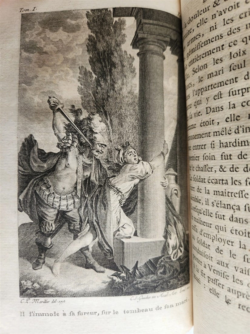 1787 THEATRE du MONDE by M. RICHER ILLUSTRATED 4 VOLUMES SET in FRENCH ANTIQUE - 11