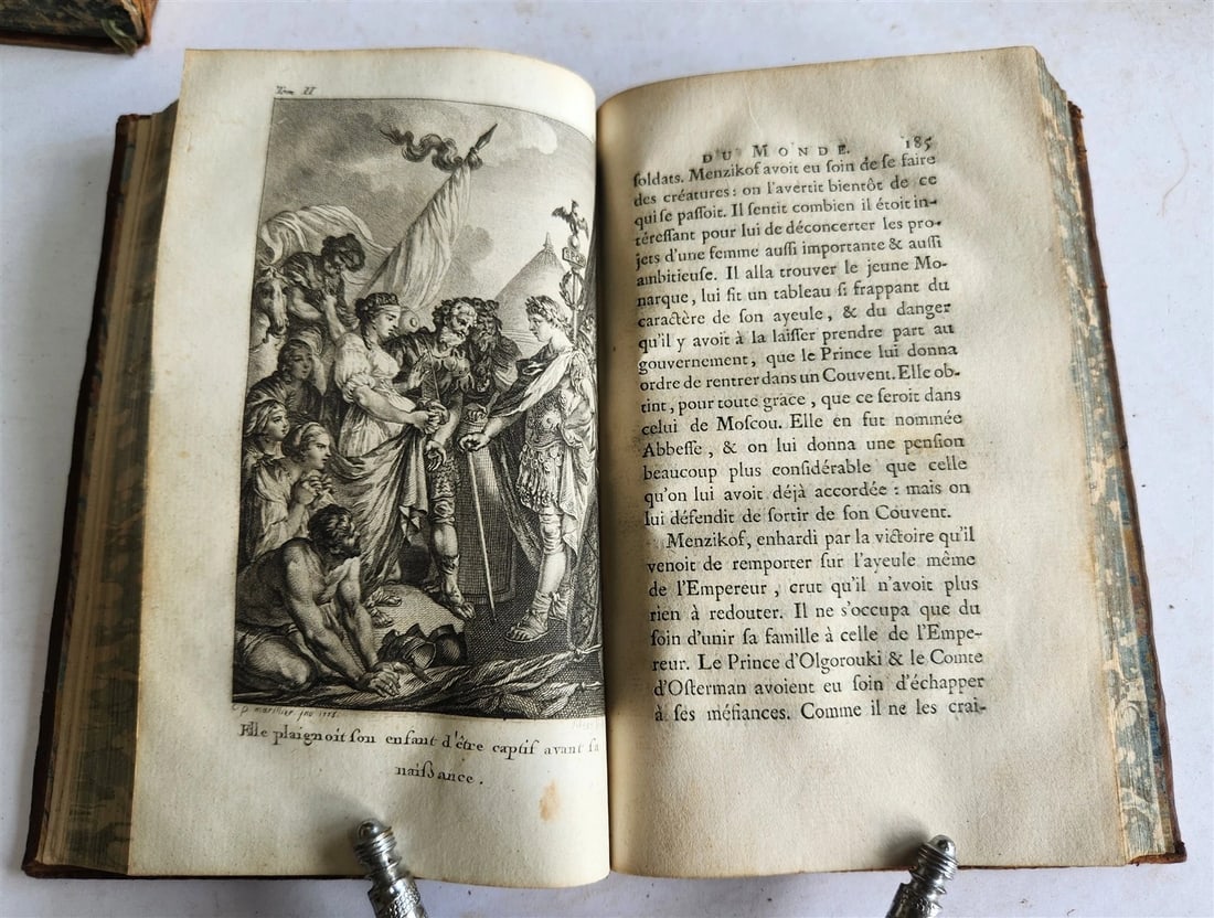 1787 THEATRE du MONDE by M. RICHER ILLUSTRATED 4 VOLUMES SET in FRENCH ANTIQUE - 13