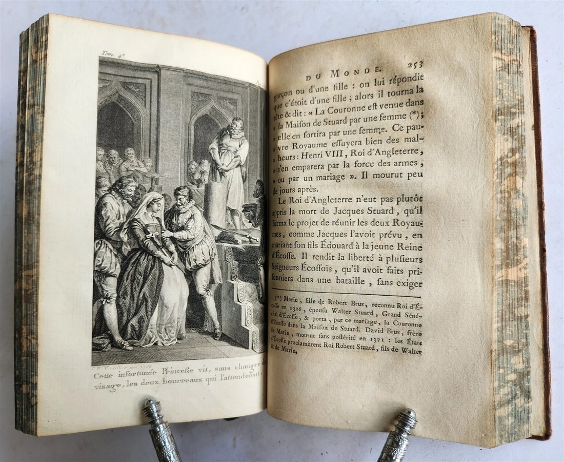 1787 THEATRE du MONDE by M. RICHER ILLUSTRATED 4 VOLUMES SET in FRENCH ANTIQUE - 20