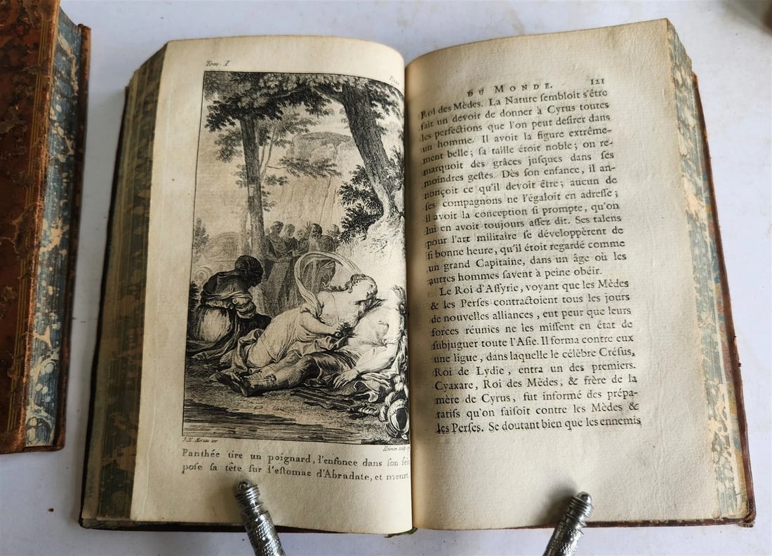 1787 THEATRE du MONDE by M. RICHER ILLUSTRATED 4 VOLUMES SET in FRENCH ANTIQUE - 5
