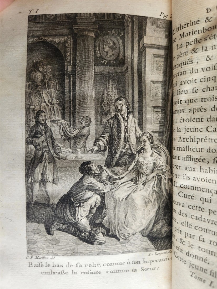 1787 THEATRE du MONDE by M. RICHER ILLUSTRATED 4 VOLUMES SET in FRENCH ANTIQUE - 9