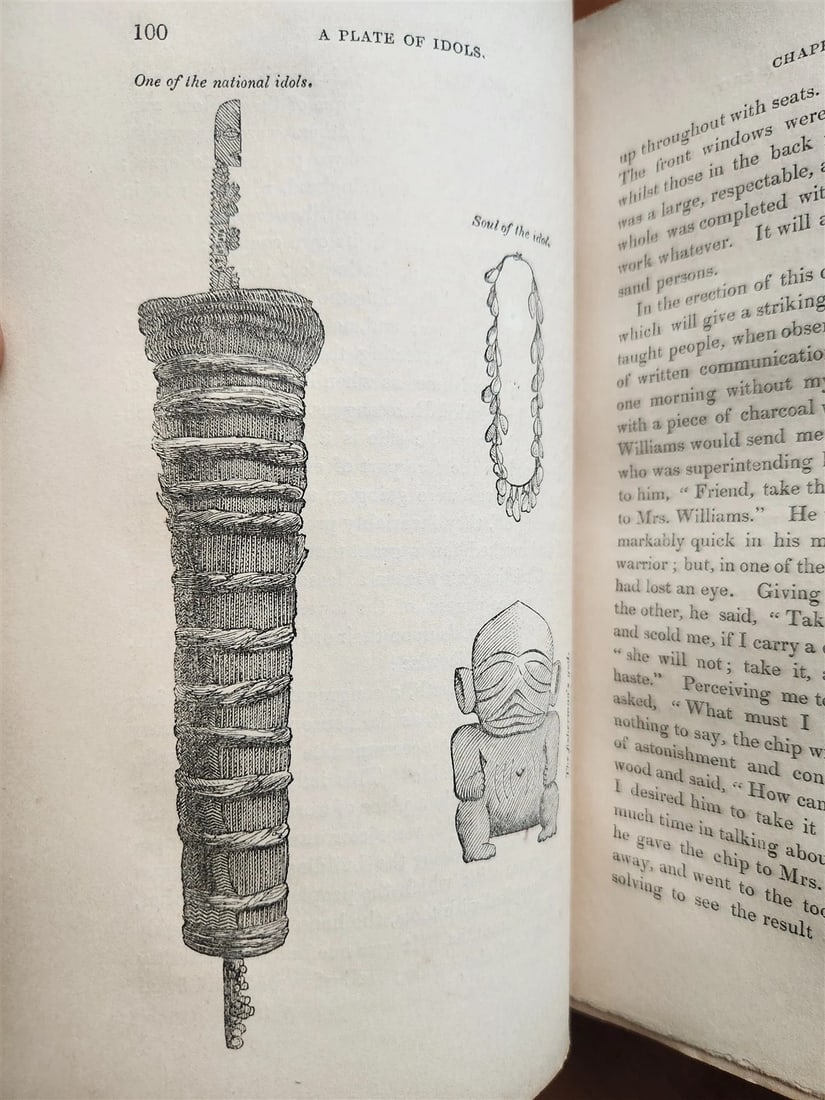 1838 NARRATIVE of MISSIONARY ENTERPRISES in SOUTH SEA ISLAND antique ILLUSTRATED - 10