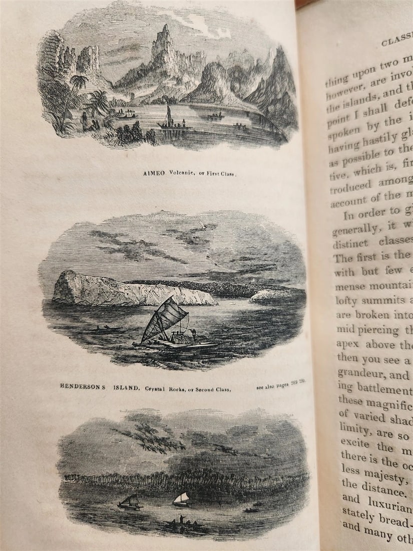 1838 NARRATIVE of MISSIONARY ENTERPRISES in SOUTH SEA ISLAND antique ILLUSTRATED - 11