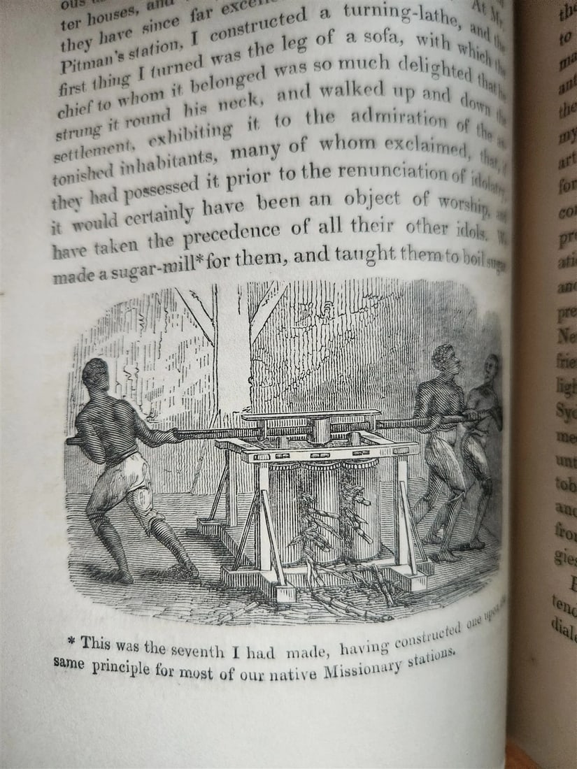 1838 NARRATIVE of MISSIONARY ENTERPRISES in SOUTH SEA ISLAND antique ILLUSTRATED - 12