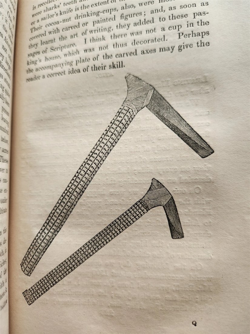 1838 NARRATIVE of MISSIONARY ENTERPRISES in SOUTH SEA ISLAND antique ILLUSTRATED - 13