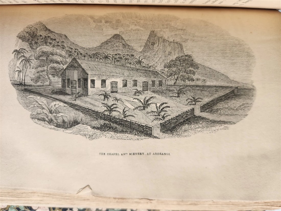 1838 NARRATIVE of MISSIONARY ENTERPRISES in SOUTH SEA ISLAND antique ILLUSTRATED - 5