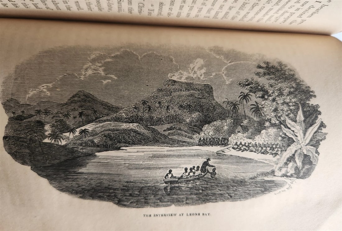 1838 NARRATIVE of MISSIONARY ENTERPRISES in SOUTH SEA ISLAND antique ILLUSTRATED - 7