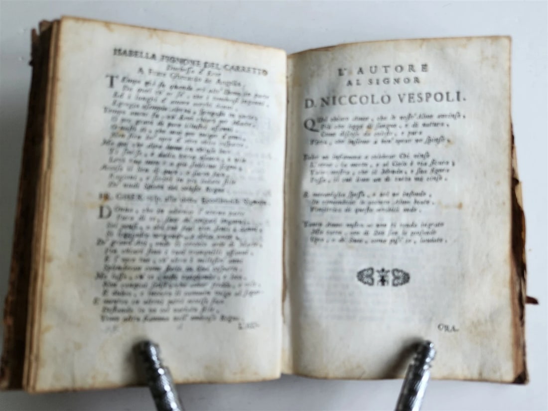 1741 POETRY by Gerardo de Angelis antique in ITALIAN vellum binding - 13