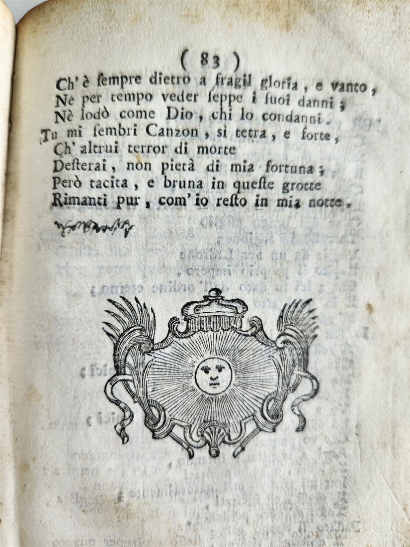 1741 POETRY by Gerardo de Angelis antique in ITALIAN vellum binding - 14