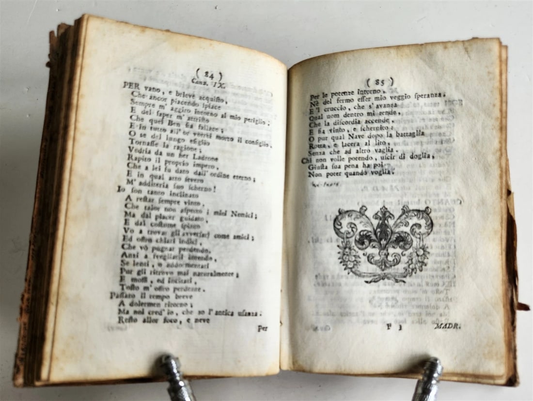 1741 POETRY by Gerardo de Angelis antique in ITALIAN vellum binding - 15