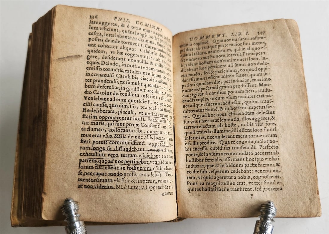 1606 HISTORY of FRANCE Jean Froissart & Phillippe de Commines antique vellum - 7