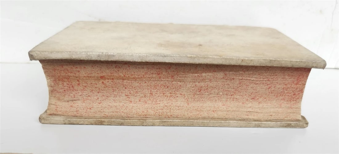1665 Declamationes by QUINTILLIANUS antique vellum bound - 3