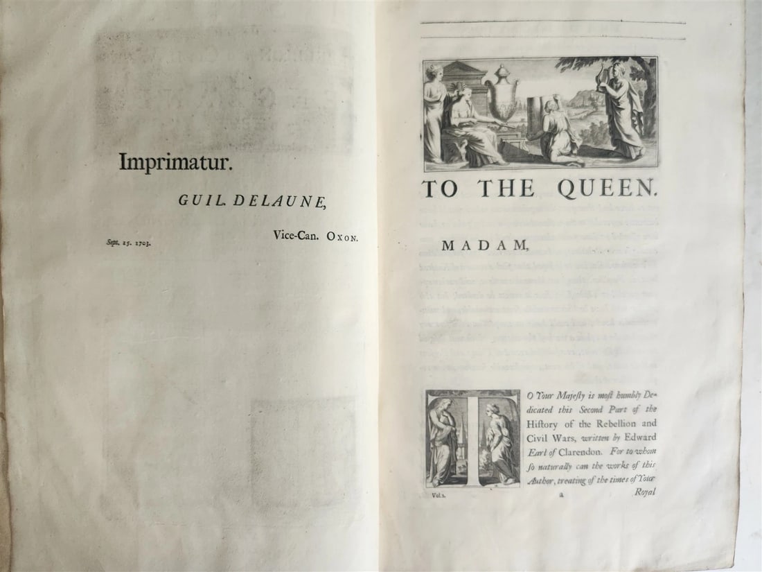1707 HISTORY of REBELLION & CIVIL WARS in ENGLAND BEGUN in 1641 antique 4 FOLIOS - 13