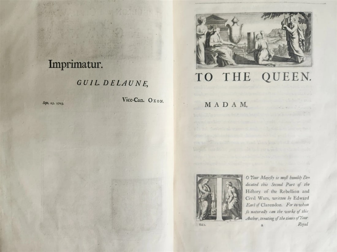 1707 HISTORY of REBELLION & CIVIL WARS in ENGLAND BEGUN in 1641 antique 4 FOLIOS - 14