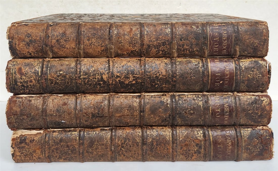 1707 HISTORY of REBELLION & CIVIL WARS in ENGLAND BEGUN in 1641 antique 4 FOLIOS - 8