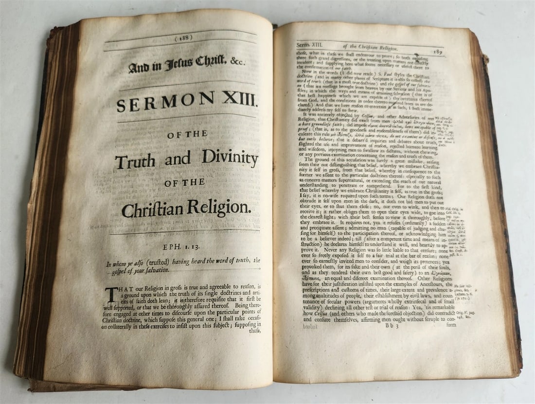 1686 Works of Isaac Barrow Sermons upon all Articles in Apostles Creed antique - 8