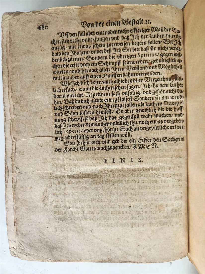 1596 THEOLOGY in GERMAN by Johannes Pistorius antique - 3
