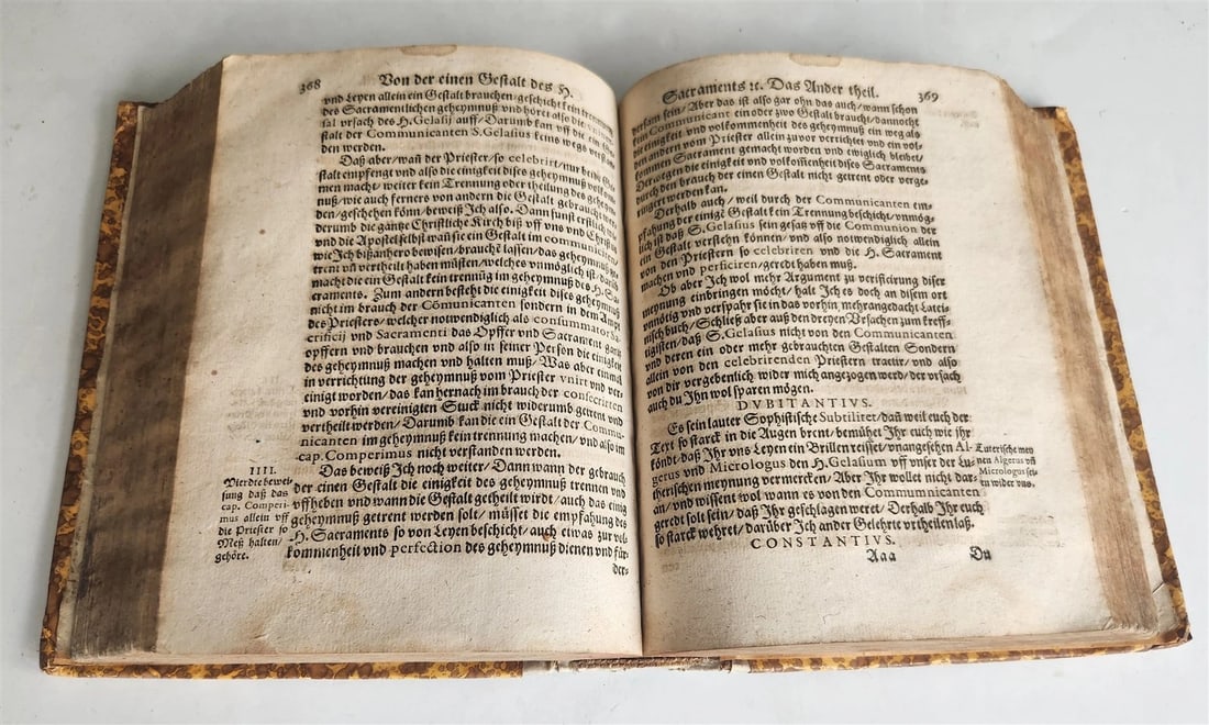 1596 THEOLOGY in GERMAN by Johannes Pistorius antique - 5
