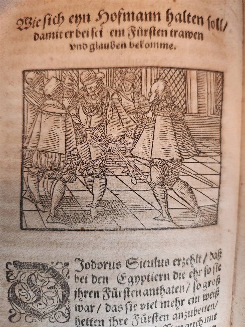 1593 ILLUSTRATED GERMAN COURT RULES antique 16th century VELLUM BINDING rare - 7