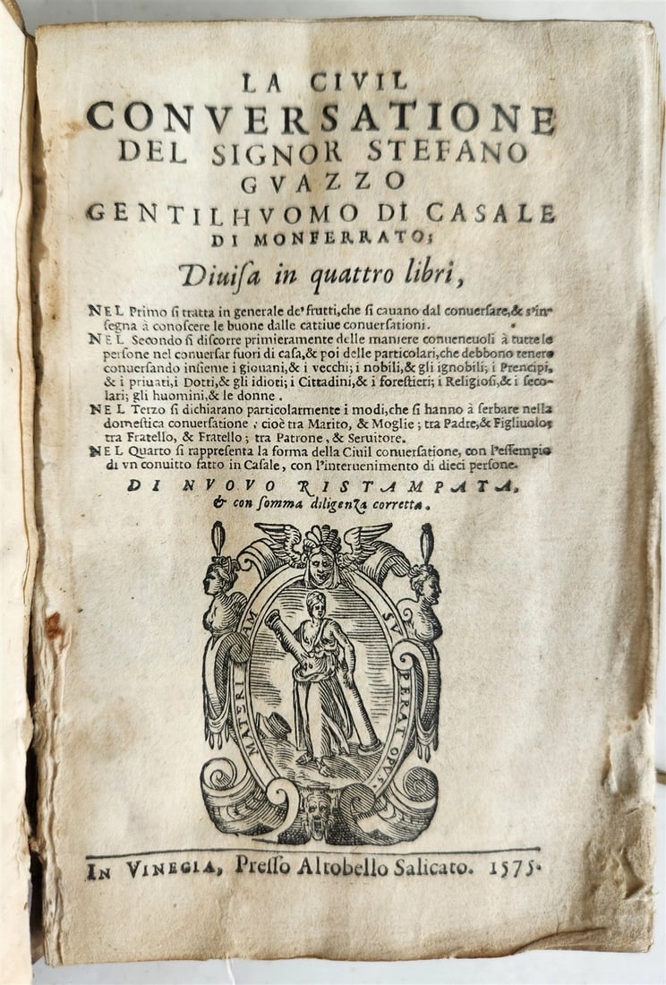 1575 Stefano GUAZZO ANTIQUE women in society proper language humor fashion love (1 of 16)