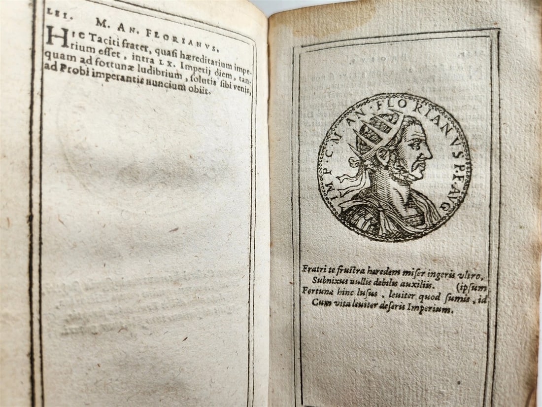 1599 IMAGES OF ROMAN EMPERORS antique ILLUSTRATED Plantin Press - 11