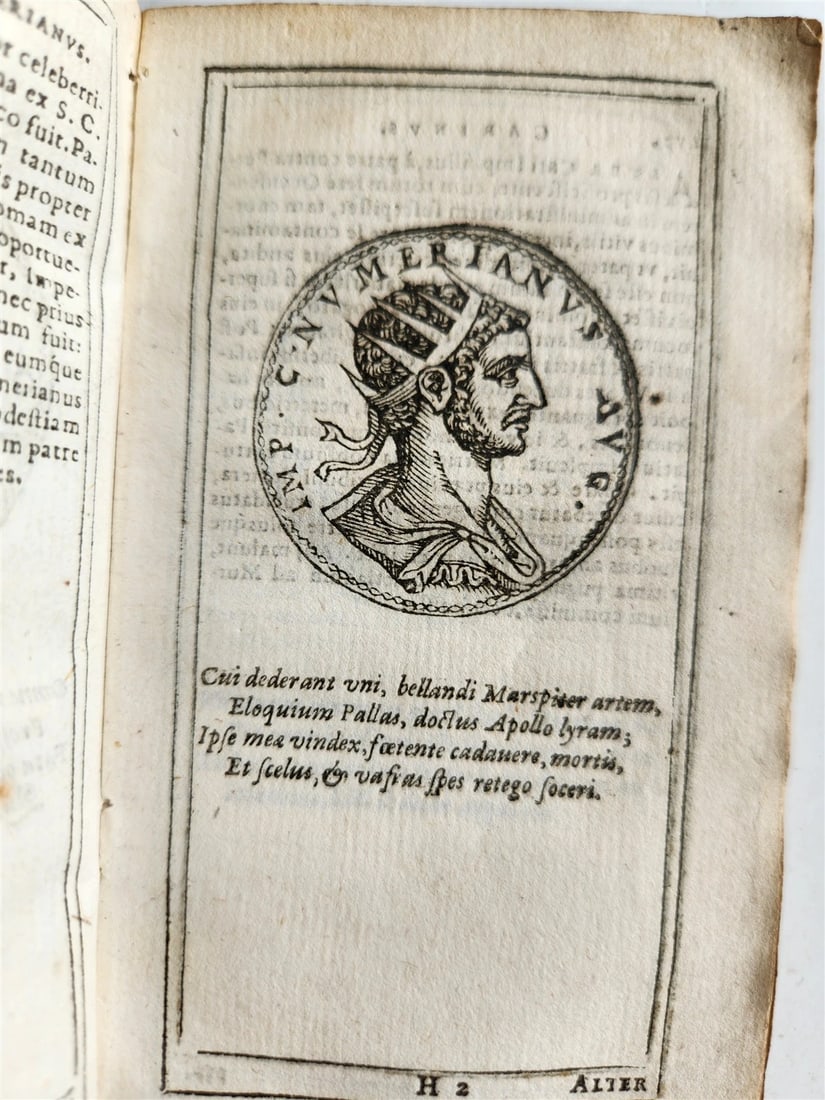 1599 IMAGES OF ROMAN EMPERORS antique ILLUSTRATED Plantin Press - 13