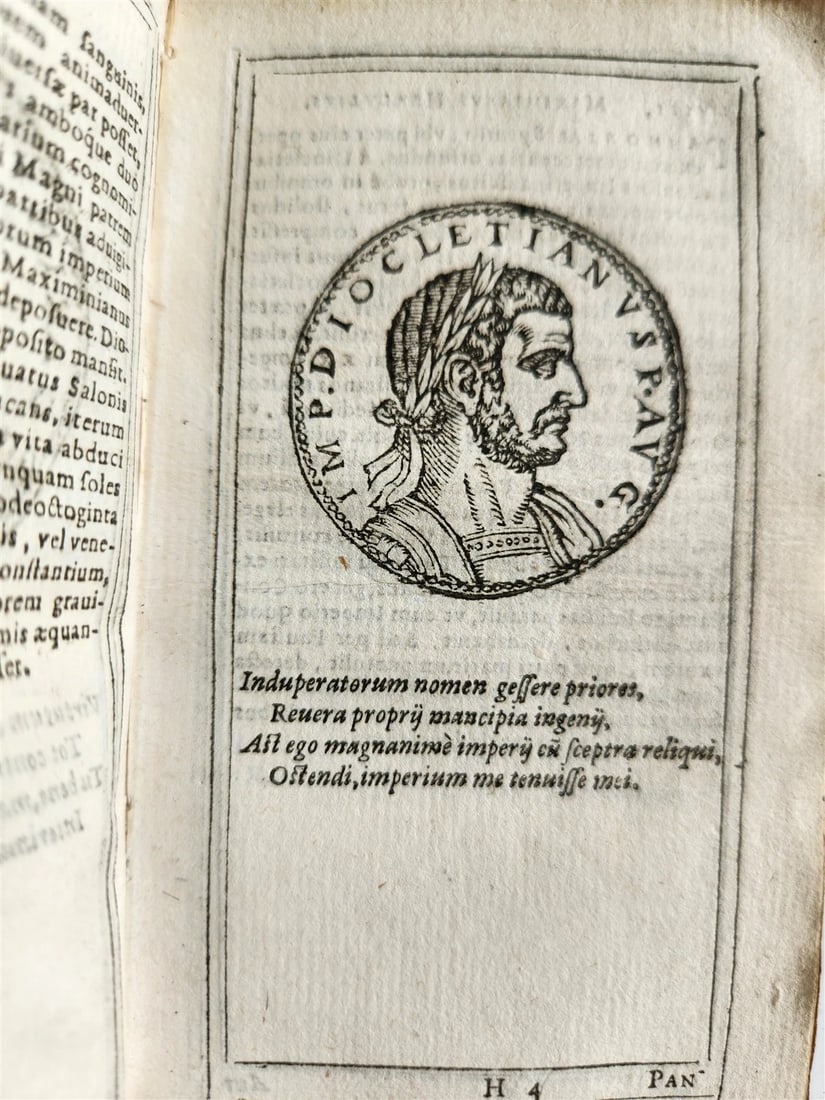 1599 IMAGES OF ROMAN EMPERORS antique ILLUSTRATED Plantin Press - 14