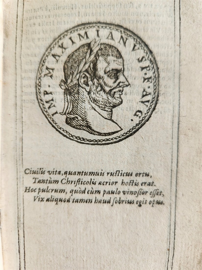 1599 IMAGES OF ROMAN EMPERORS antique ILLUSTRATED Plantin Press - 15