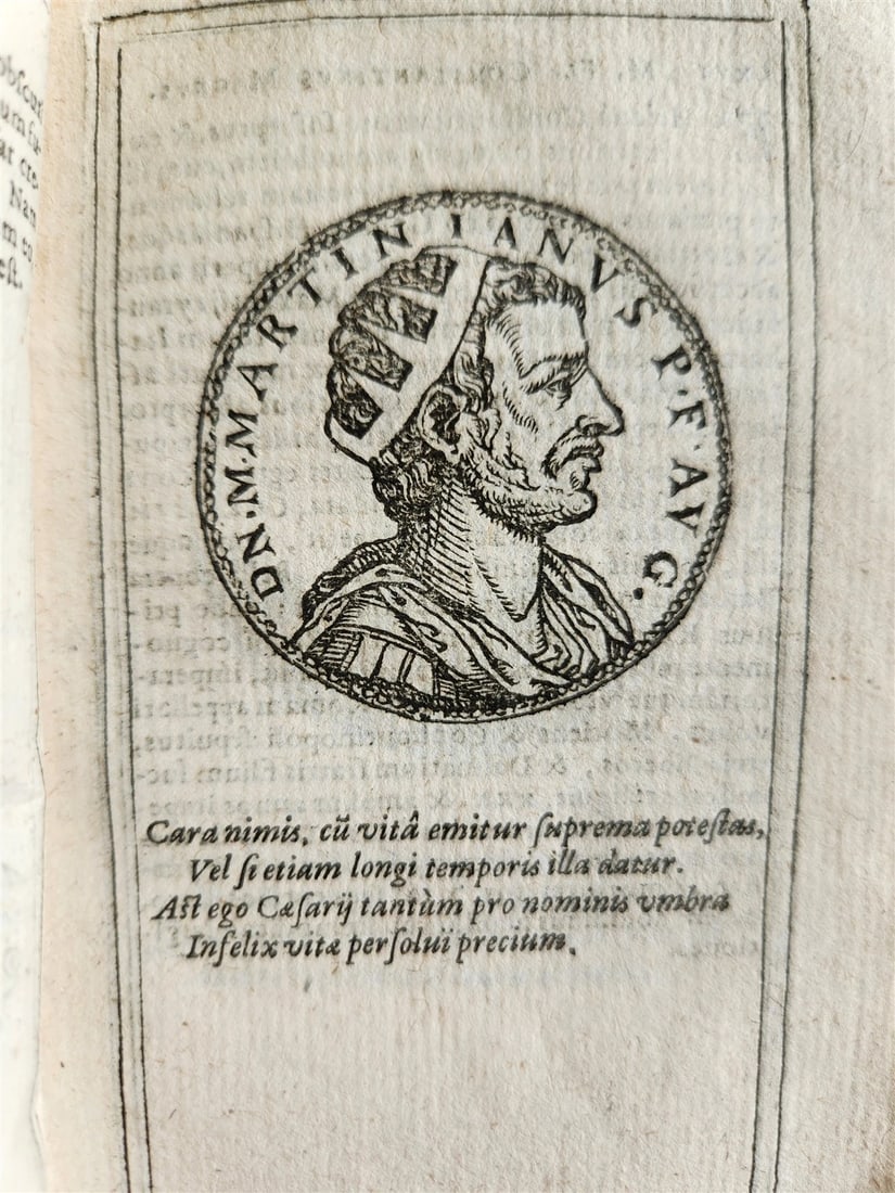 1599 IMAGES OF ROMAN EMPERORS antique ILLUSTRATED Plantin Press - 17
