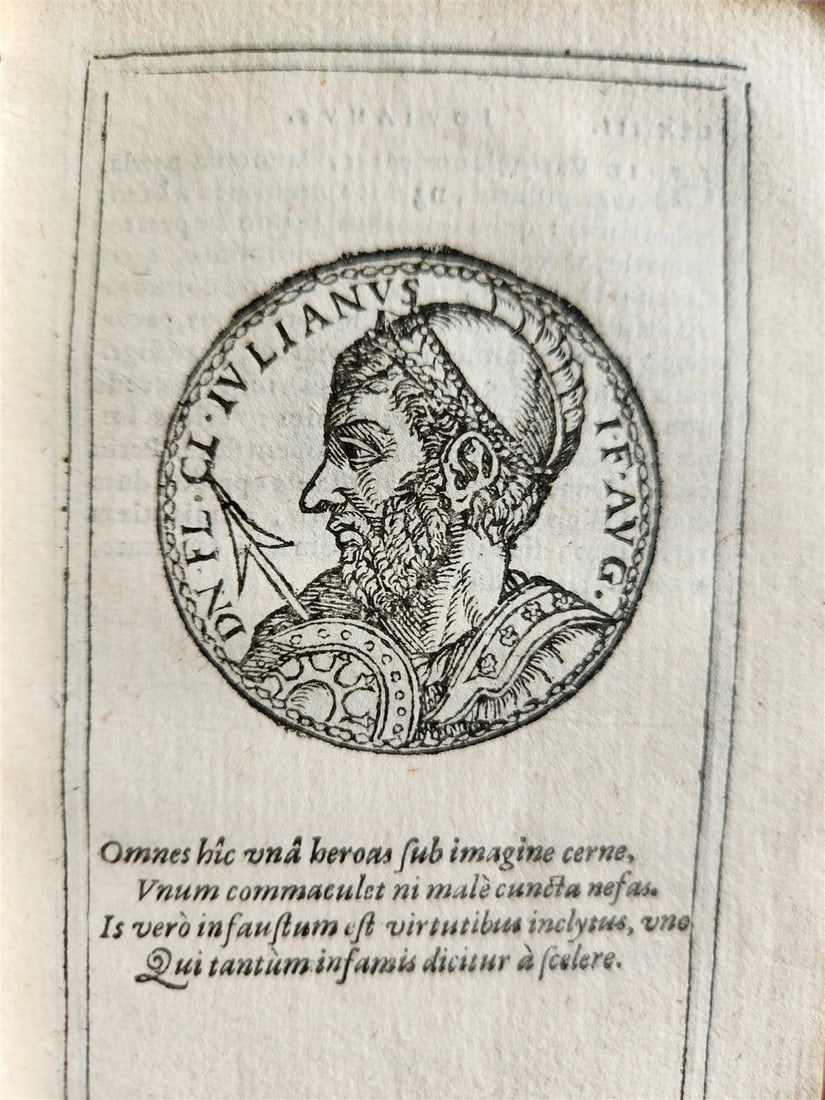 1599 IMAGES OF ROMAN EMPERORS antique ILLUSTRATED Plantin Press - 19