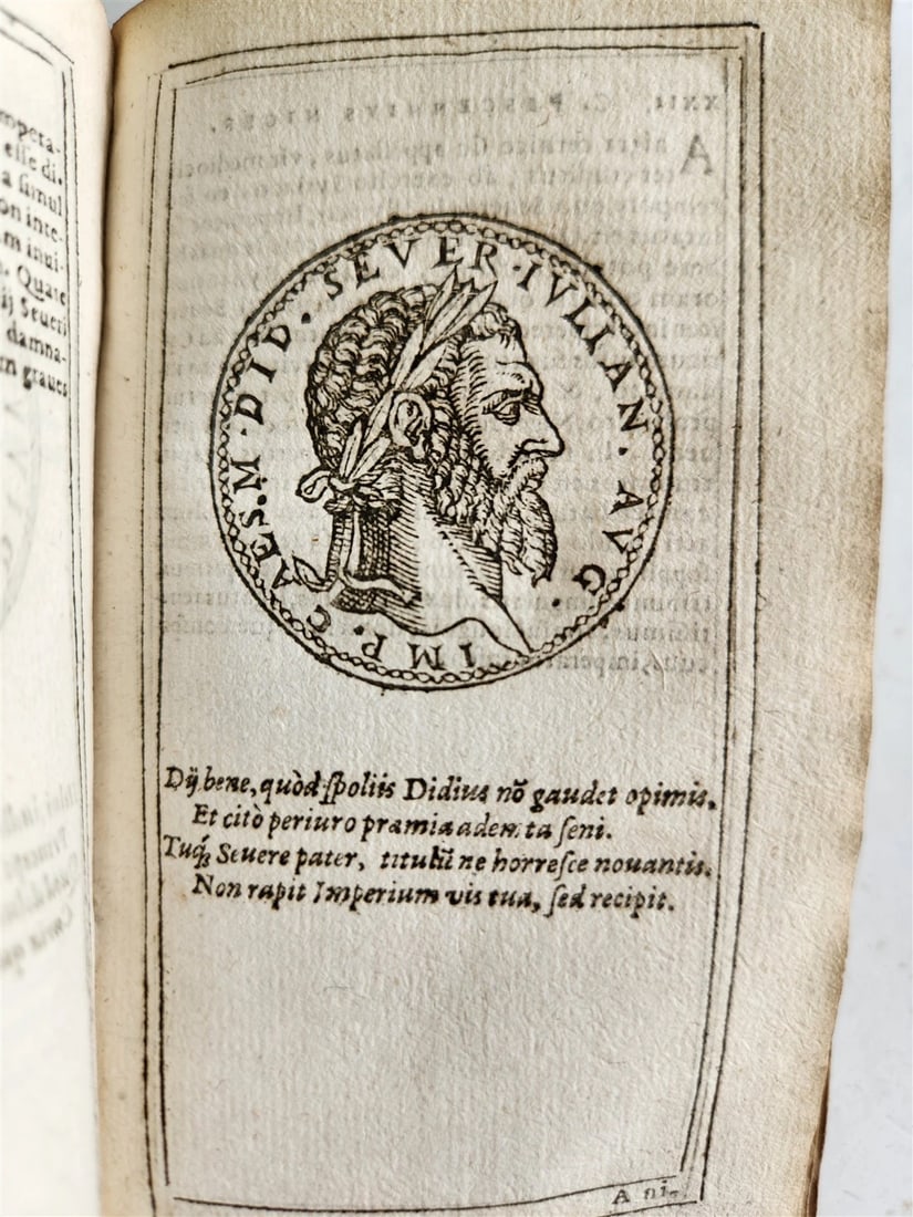 1599 IMAGES OF ROMAN EMPERORS antique ILLUSTRATED Plantin Press - 5