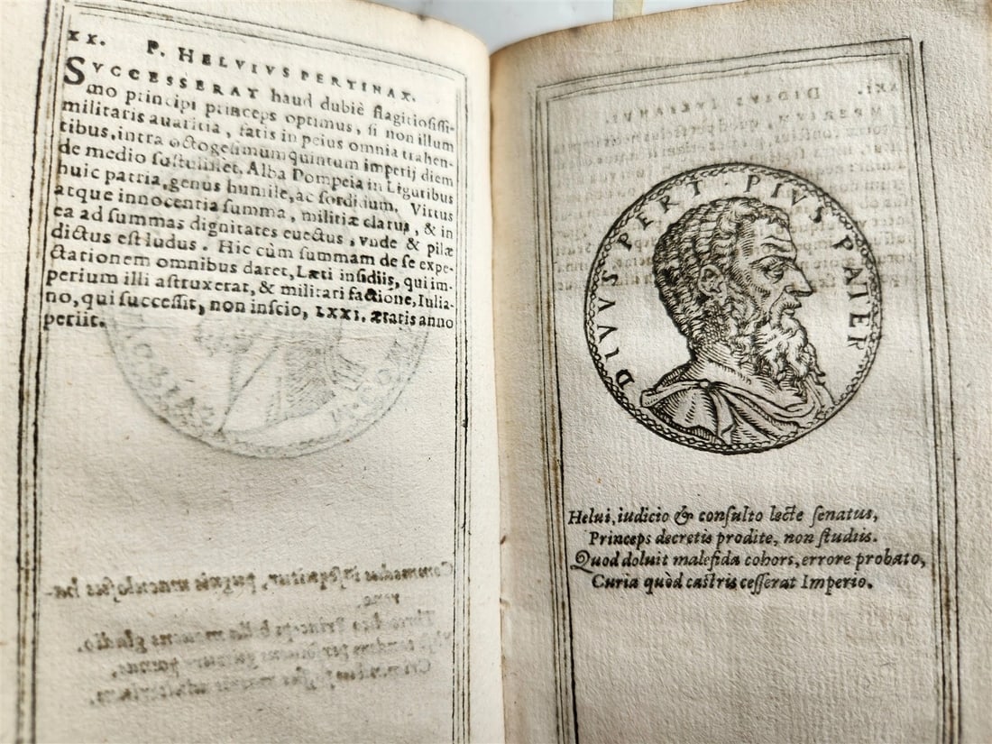 1599 IMAGES OF ROMAN EMPERORS antique ILLUSTRATED Plantin Press - 6