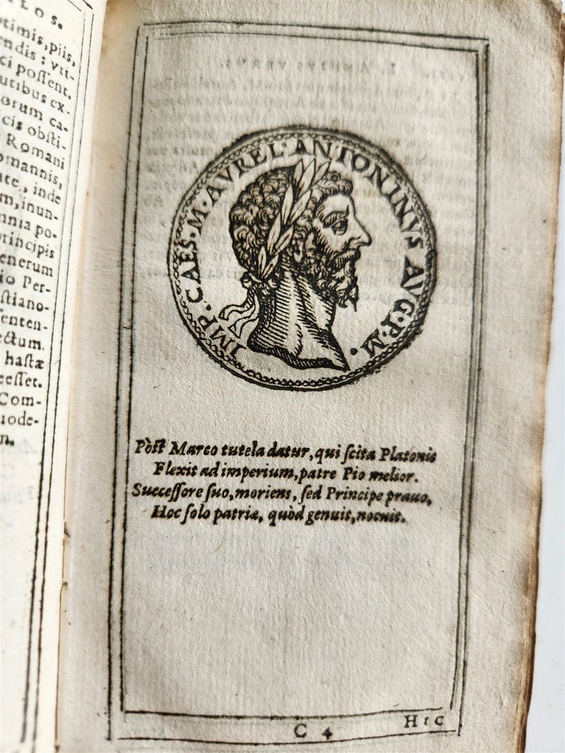 1599 IMAGES OF ROMAN EMPERORS antique ILLUSTRATED Plantin Press - 8