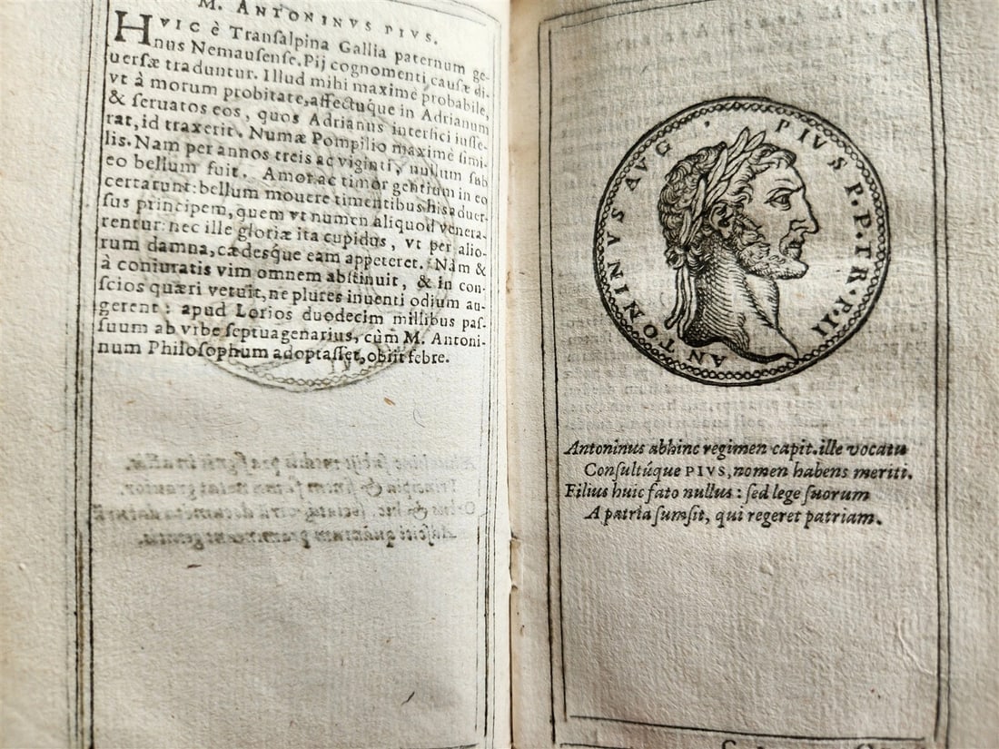 1599 IMAGES OF ROMAN EMPERORS antique ILLUSTRATED Plantin Press - 9
