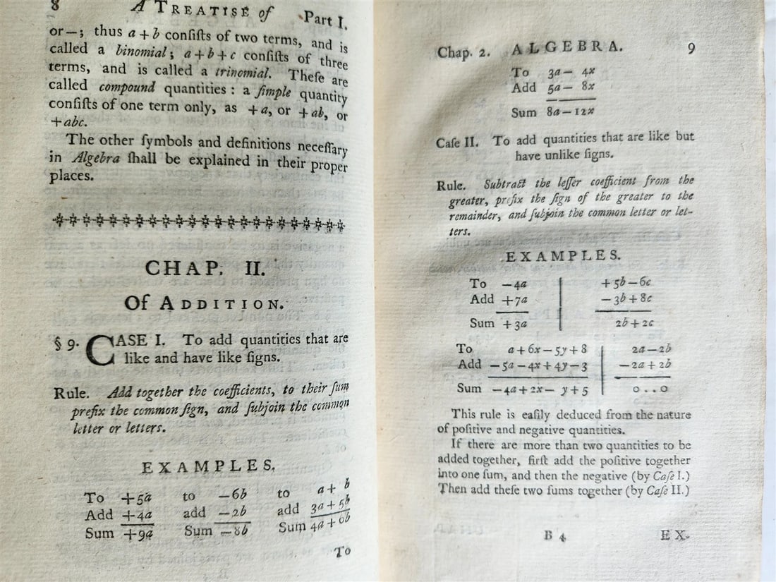 1771 Treatise of Algebra ILLUSTRATED antique in ENGLISH - 7