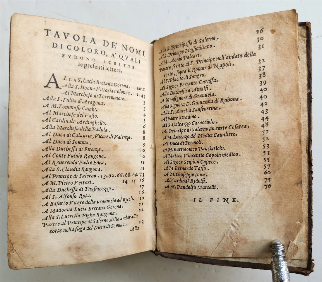 1564 LETTERE DI XIII. HUOMINI ILLUSTRI antique in ITALIAN 16th century - 10