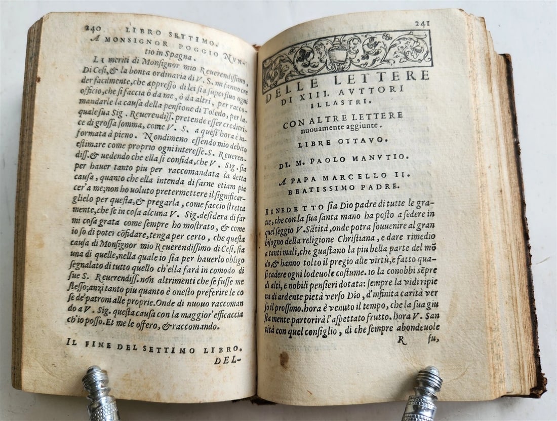 1564 LETTERE DI XIII. HUOMINI ILLUSTRI antique in ITALIAN 16th century - 8