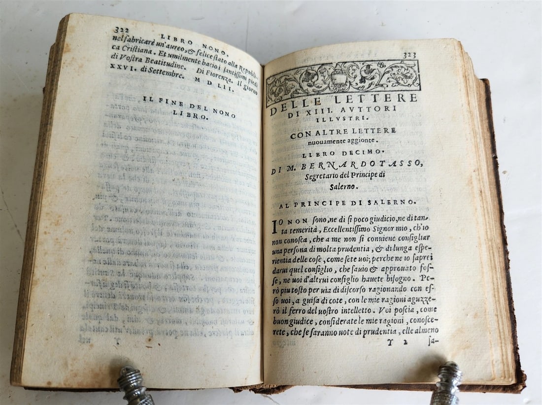 1564 LETTERE DI XIII. HUOMINI ILLUSTRI antique in ITALIAN 16th century - 9