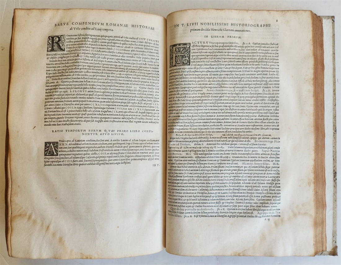 1542 ROMAN HISTORY by TITUS LIVIUS antique 16th CENTURY FOLIO - 10