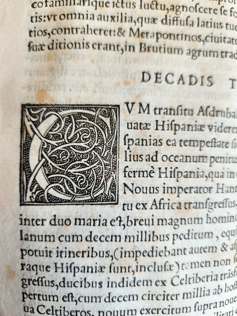 1542 ROMAN HISTORY by TITUS LIVIUS antique 16th CENTURY FOLIO - 16