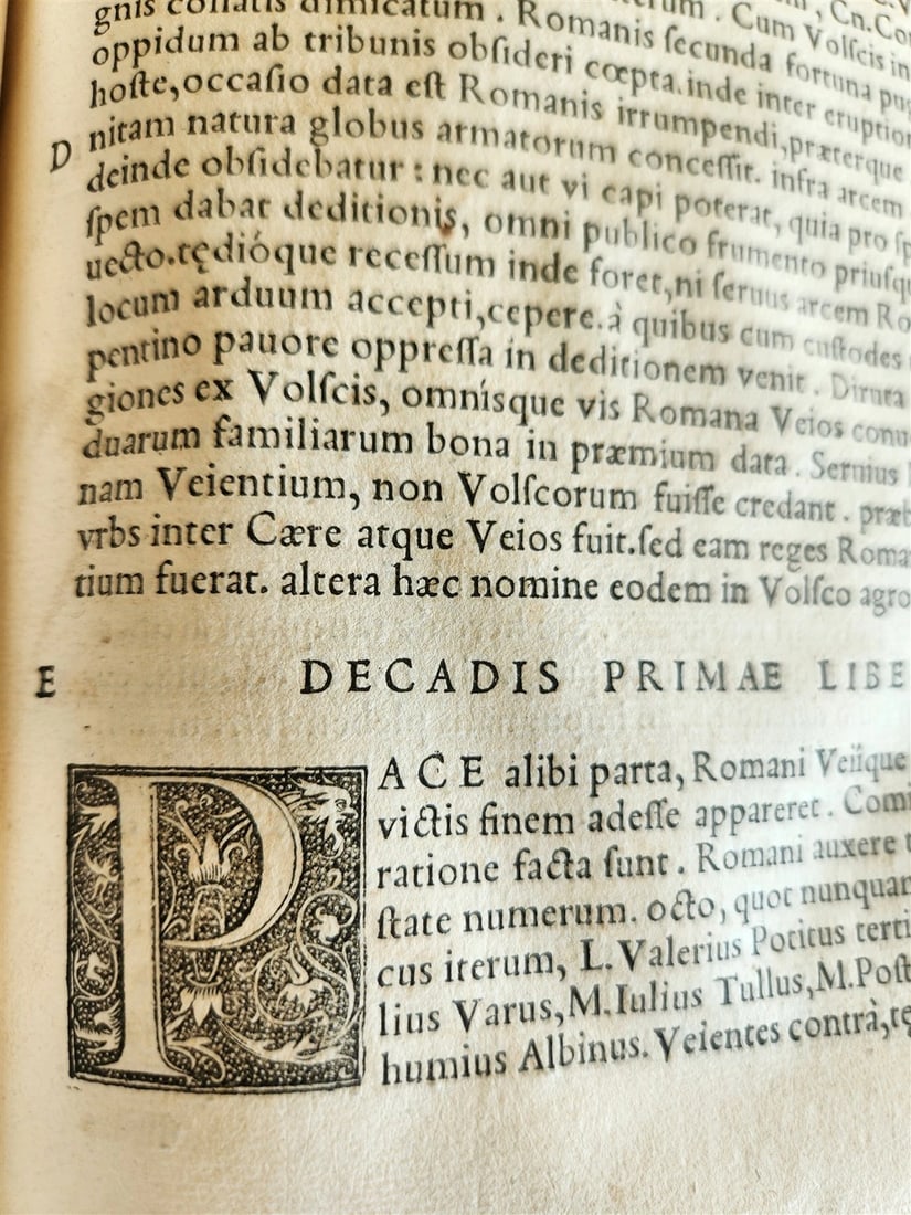 1542 ROMAN HISTORY by TITUS LIVIUS antique 16th CENTURY FOLIO - 17