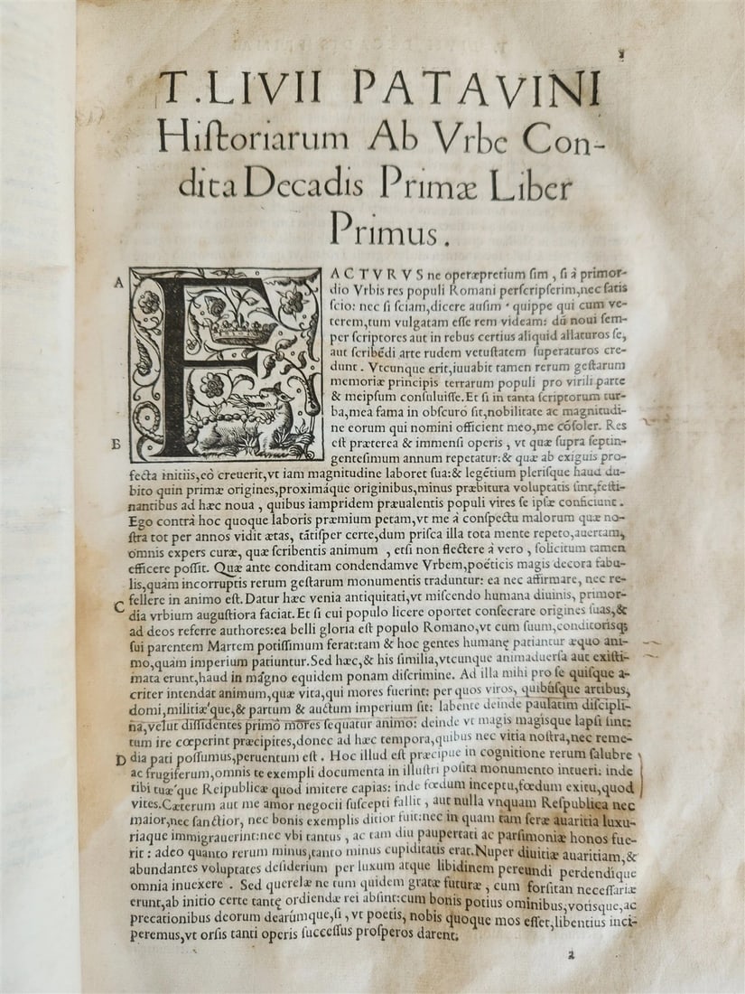 1542 ROMAN HISTORY by TITUS LIVIUS antique 16th CENTURY FOLIO - 6