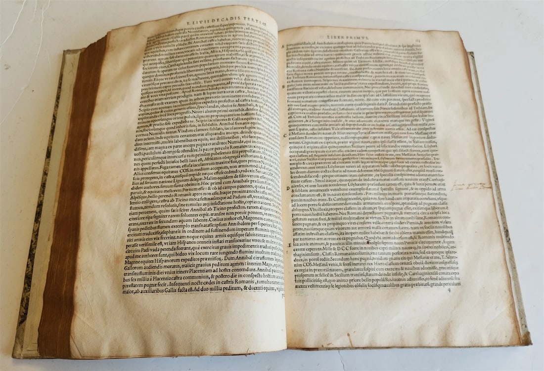 1542 ROMAN HISTORY by TITUS LIVIUS antique 16th CENTURY FOLIO - 7