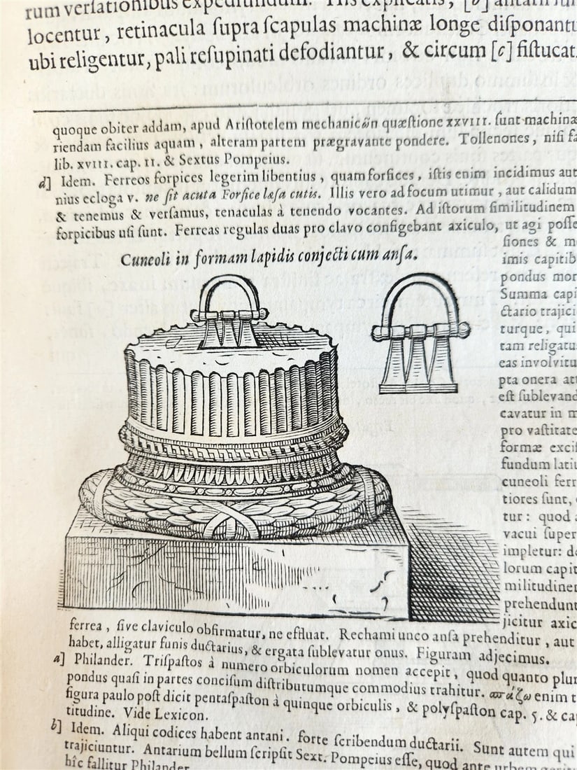 1649 ARCHITECTURE by VITRUVIUS antique ILLUSTRATED ELZEVIR FOLIO De Architectura - 11