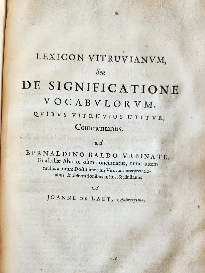 1649 ARCHITECTURE by VITRUVIUS antique ILLUSTRATED ELZEVIR FOLIO De Architectura - 19